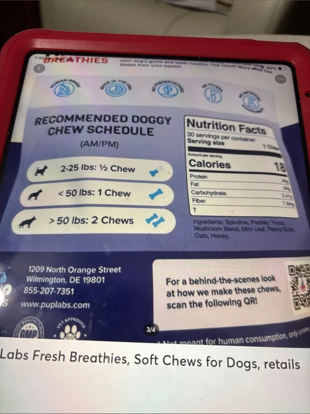 Pup Labs 30 chews